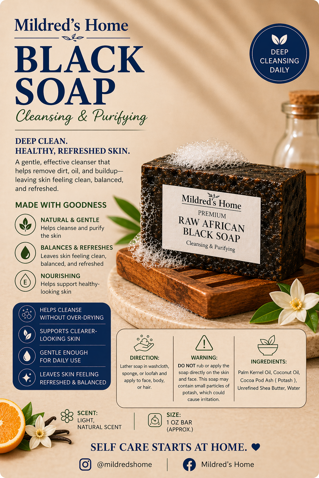 Black Soap 1 oz